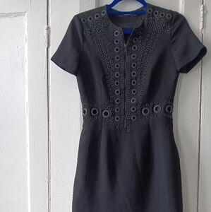 GIVENCHY DRESS. SIZE 38. BLACK.